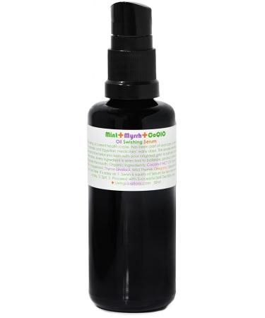 Living Libations - Organic Mint + Myrrh Tooth Serum | Natural  Wildcrafted  Vegan Clean Beauty (1.69 fl oz | 50 mL) 1.69 Fl Oz (Pack of 1)