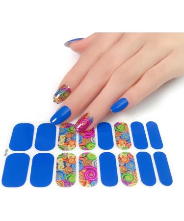 Pattern Semi Cured Gel Nail Polish Strips Full Nail Wraps Nail Polish Stickers Self-Ashesive Nail Art Nail Polish Strips for Women Valentines Day Ze0098 - Buy Online on SooperMarket.com
