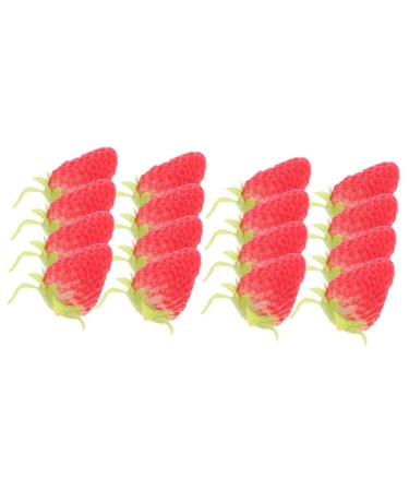 Alipis 20 Pcs Simulated Strawberry Model Home Decor Fruit Lifelike Strawberry Model Strawberry Decor Artificial Strawberry Model Artificial Strawberry Ornament Household Avocado Pvc As Shownx2pcs 3.80X2.50X1.50CMx2pcs