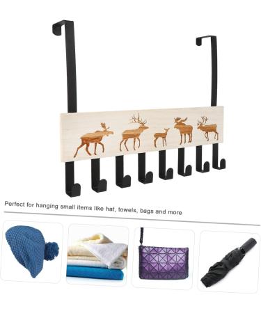 OFFSCH 1pc Solid Wood Door Hook Towel Hooks Coat Rack Stand Holiday Door Hooks Door Hanger Clothing Jacket - Buy Online on SooperMarket.com