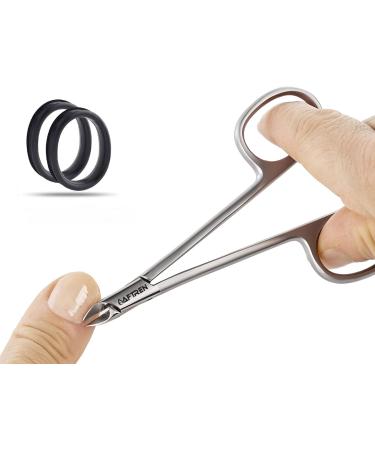 AFTREN Cuticle Nippers Cuticle Scissors J2 Steel Cuticle Nippers Extra Fine Silver