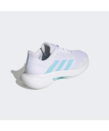 Adidas Women's Courtjam Control Tennis Shoes - Ftwr White/Bliss Blue - Size 37 1/3 EU - International Shipping Available - Buy Online on SooperMarket.com