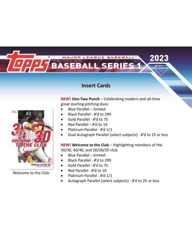 2023 Topps Series 1 Baseball Hobby Box - 24 Packs/14 Cards - Auto or Mem Card Included - Silver Pack Bonus - Buy Online on SooperMarket.com