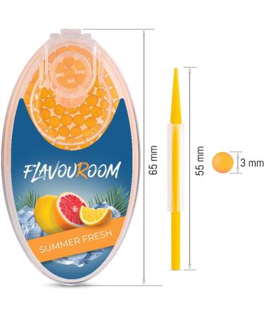 Flavoroom Premium Passion Fruit Aroma Capsules - 100 Set | Unforgettable DIY Flavor - Includes Storage Box | Summer Fresh - Buy Online on SooperMarket.com