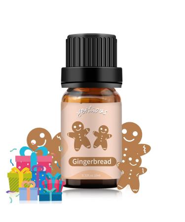 yethious Premium Grade Gingerbread Fragrance Oil - Gingerbread Scented Oils for Diffusers Soap Candle Bath Bombs Making Perfume Gingerbread 10 ml (Pack of 1)