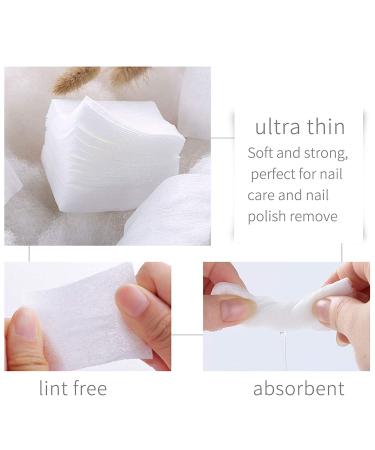 1000 Pcs Ultra Thin Makeup Facial Cotton Pads - Lint Free Dry Nails/Lips/Eyes Polish Remover - Square Cosmetic Beauty Pads - Non-Woven Makeup Remover - Plain Weave Box-packed - Buy Online on SooperMarket.com