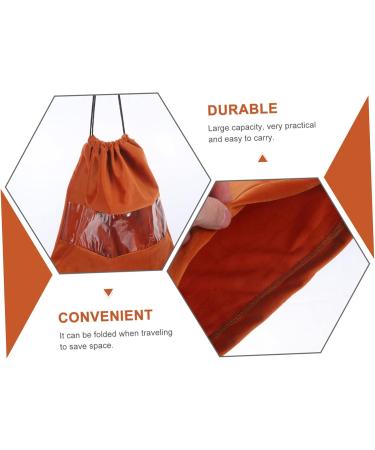 Baluue Hair Dryer Storage Bag Drawstring Hair Dryer Bag Hair Dryer Sack Hair Dryer Travel Bag Pvc 32x28x0.6cm Coffee - Buy Online on SooperMarket.com