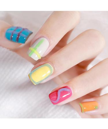 Joyeee 12 Colour Nail Sculpture Gel 8g 5D Candy Jelly Nail Painting Gel DIY Modeling Nail Set Non-Stick Hand Multifunctional Soft Tubes 3D Carving Embossed Gel for Nail Art Decoration Nail Design nailgel039 - Buy Online on SooperMarket.com