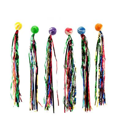 Akranini Christmas Record Rubber Ball with Colored Ribbons Bouncy Balls for Children Jumping Ball Mini Colorful Bouncy Ball Rubber Ball Toy