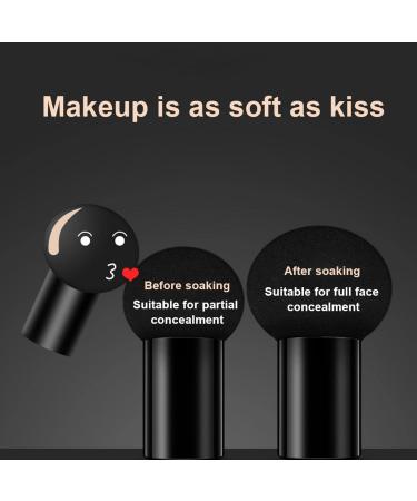 Hudhow's Foundation Mushroom Head - Natural Concealer BB Cream | Moisturizing Air Cushion Makeup Base in Natural Color - Buy Online on SooperMarket.com