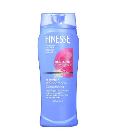 Finesse 2 in 1 Moisturizing Shampoo and Conditioner 13 oz (Pack of 4)
