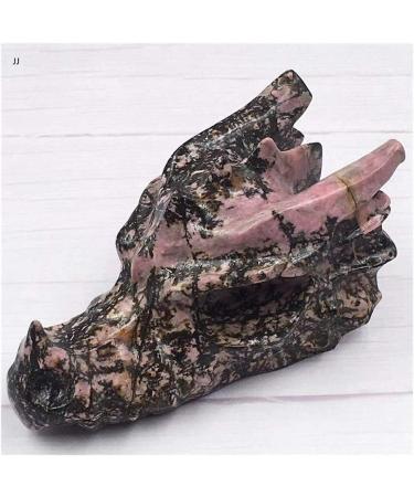 Meditation Home Decor Natural Rhodan Stone keel carvings Dragon Head can do Bonsai Fish Tank Scene as Well as The Role of Evil Spirits Meditation Reiki 550-600g - Buy Online on SooperMarket.com