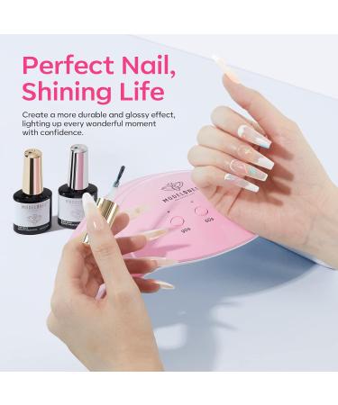 Modelones 48W UV Nail Dryer with Timer | Gel Nail Lamp & UPF99+ UV Protection Gloves for Manicure - Buy Online on SooperMarket.com