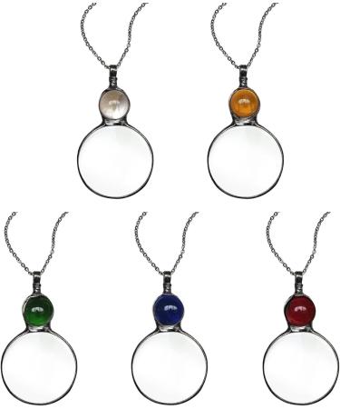 Loupe Pendant Necklace Gift - 2022 Magnifying Glass Necklace Vintage 10X Magnifying Reading Magnifier Decorative Gift Sweater Chains for Women - Buy Online on SooperMarket.com