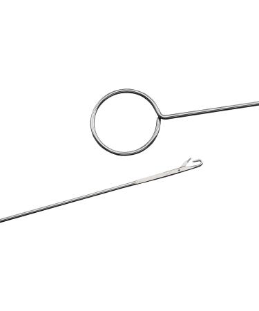 AXLIZER Stainless Steel Sewing Loop Kit - 2pcs Metal Drawstring Threader & Tweezers Set for DIY Knitting - Flexible & Durable - Buy Online on SooperMarket.com