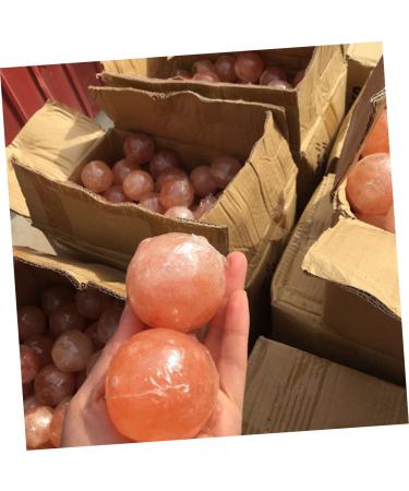 FRCOLOR Himalayan Salt Massage Balls - 2 Pcs Natural Crystal Soap Stone for Wellness & Relaxation - Buy Online on SooperMarket.com