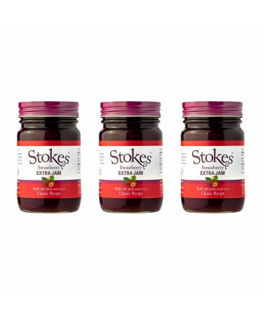 Stokes Strawberry Extra Jam 340g - Pack of 3