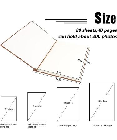 Magnetic Self-Stick Photo Album - Our Adventure Book, Leather Cover DIY Album for Wedding Anniversary - Holds Various Photo Sizes - Buy Online on SooperMarket.com