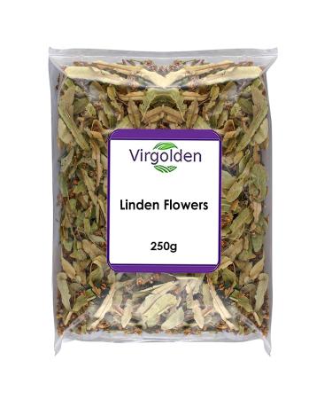 Linden Flowers 250g by Virgolden - Boost Your Immunity Herbal Blend for Tranquility and Relaxation Suitable for Detox