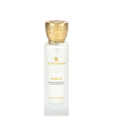 Swiss Arabian Rose 01 - Hair Perfume for Women - Floral Fruity Fragrance - Hair Mist with Vitamin E - Blend of Lychee Peony and Vanilla - 1.7 oz