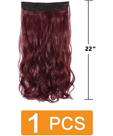 prinfantasy Cruly Hair Extension Fiber Line Metal buckle Adjustable Invisible Long Wavy Seamless NO Clips in 22inches Hairpiece for Gift Daily Party Cosplay Use MW237 GBMW237 22 inch - Buy Online on SooperMarket.com