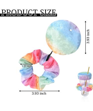 Andiker Drinks Covers - Anti-Spike Scrunch Cup Covers (2 pcs) for Beverage Protection | Reusable & Washable Rainbow - Buy Online on SooperMarket.com