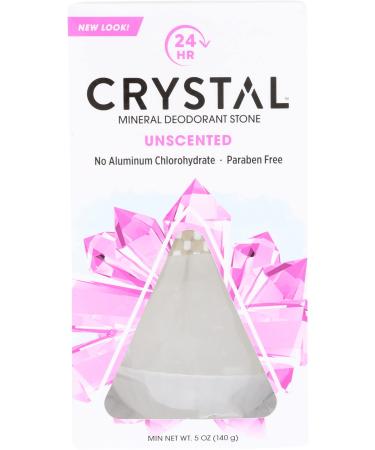Crystal Body Deodorant Mineral Deodorant Stone Unscented 5 oz (140 g)