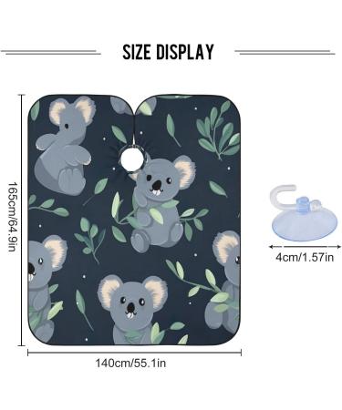 Kigai Cute Koalas Barber Cape - Professional Waterproof Hair Cutting Cape with Adjustable Snap Closure for Men & Women - Buy Online on SooperMarket.com