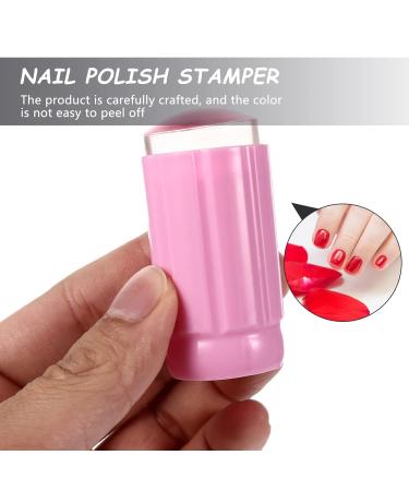 Minkissy 6-Piece Nail Art Silicone Stamp Set - Clear Nail Stamper & Scraper for Perfect Manicure - Buy Online on SooperMarket.com