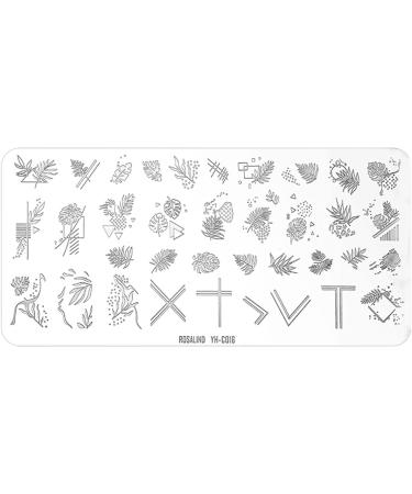 Premium Nail Art Stamping Plates - Flower Geometry & Heart Designs | International Shipping - Buy Online on SooperMarket.com