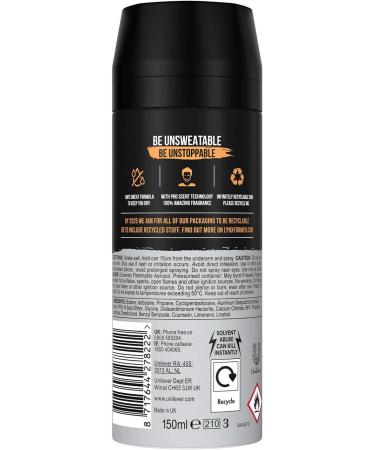 Lynx Dry Dark Temptation Aerosol Anti-Perspirant Deodorant 150 ml - Buy Online on SooperMarket.com