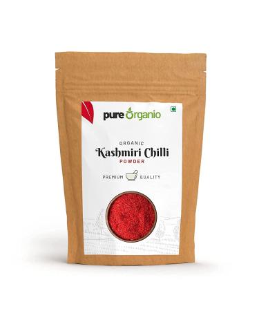 QURA Organic Kashmiri Chilli Powder - Premium Authentic Hand-Pounded Fresh Lal Mirch Spice - Deep Red Colour Mild Flavor (350 Gm)