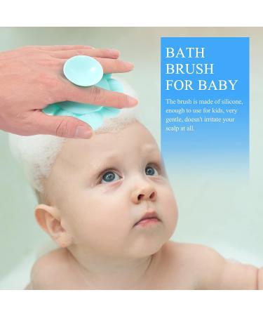 Healvian Soft Bristle Baby Bath Massage Brush - Toddler Safe Hair Washing and Scalp Cleaning Tool - Buy Online on SooperMarket.com