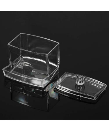 Q Tips Cotton Swab Holder | Acrylic Organizer for Cotton Pads & Makeup - Ideal Pharmacy & Bathroom Solution - Buy Online on SooperMarket.com