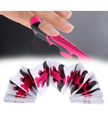 Rotekt 100pcs Nail Forms for Nail Extension UV Builder Gel Paper Tray Nail Art Accessories