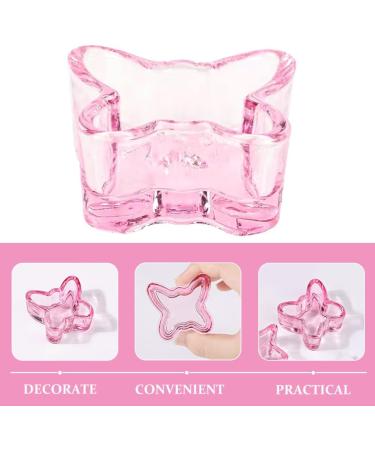 minkissy Nail Dappen Cup Butterfly Shape Dappen Dish Cups Acrylic Nail Dish Bowl Glass Decorative Nail Brush Cup Manicure Nail Dish - Buy Online on SooperMarket.com