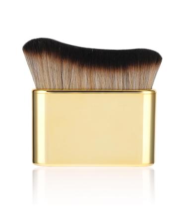 Self Tan Brush Soft Body Makeup Brush Portable Self Tanning Brush Self Tanner Face Brush For Body & Leg Makeup(Gold)