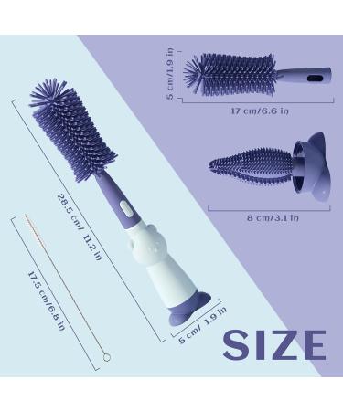 FainFun 3 in 1 Baby Bottle Brush Set Reusable Cleaner for All Baby Bottles | International Shipping Available - Buy Online on SooperMarket.com