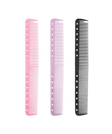 3 Pcs Cutting Comb Fine Tooth Comb Hair Cutting Comb Highlighting Comb Clipping Comb Hair Styling Comb for Hair Barber Salon Barber Comb for Women Men Hairdressing Tool