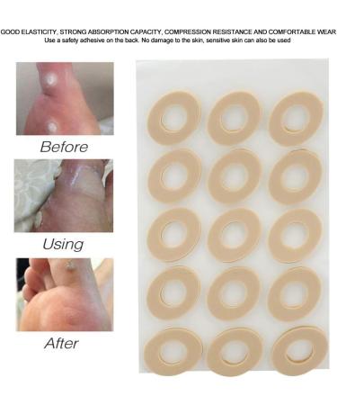 TEUOPIOE Corn Cushion Pads Self Stick Adhesive Foot Care Cushions Waterproof Corn Protectors for Feet Women Men(Grande ellisse) - Buy Online on SooperMarket.com