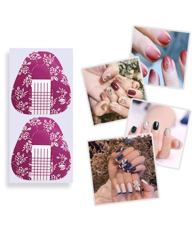 LAIION 200PCS Purple Acrylic Nail Forms | Horseshoe-Shape Extension Tips for Acrylic & Gel Nails - Buy Online on SooperMarket.com