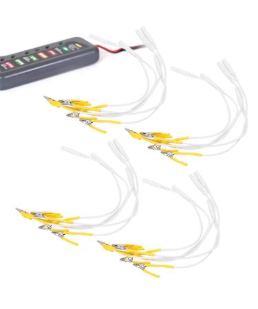 20pcs / Bag TENS Wire Cable Electrode Lead Wires Clip Electrode Lead Wires Cable TENS Wires Electrode Wires for TENS Unit Electrodes Lead Wires for TENS