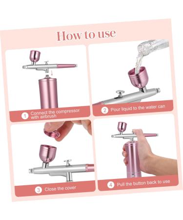 Gogogmee 1 Set Airbrush Paint Kit Manicure Kit Airbrush Makeup Nail Charging Cable Cake Aluminum Alloy - Buy Online on SooperMarket.com