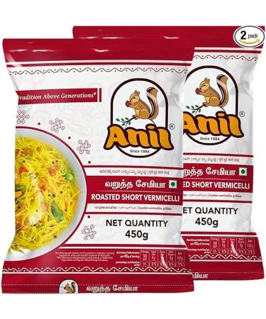 Anil Roasted Vermicelli | 450G | Roasted Vermicelli Noodles |Vermicelli |Semiya | Sevaiya | Sevai | Semoi | Sewai | Indian Origin (Pack of2) - Buy Online on SooperMarket.com