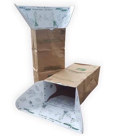 Lawn Bag Funnel and Chute For Easy Raking Leaves Into Leaf Bags. Holds All Leaf Bags Open For Easy Filling, Use with Paper Lawn & Plastic Bags. Foldable, & Water Resistant. Leaf2Bag USA Made 1