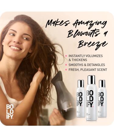 BOLDIFY Hair Thickening Serum - Top Rated Hair Volumizer for Women & Men - Natural 3-in-1 Leave-In Conditioner for Thicker Hair Day One - Buy Online on SooperMarket.com