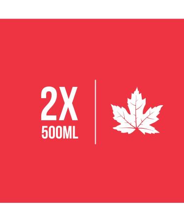 Pure Organic Canadian Maple Syrup (2 X 500ml Bottles.) All-Natural Grade-A Amber Rich Taste | Delicious Sweetness | No Preservatives Gluten Free Vegan Friendly - Buy Online on SooperMarket.com