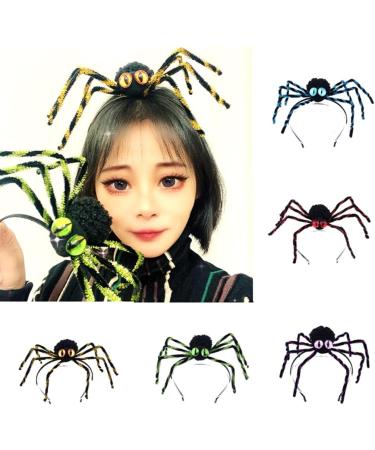 JSGHGDF Funny Araneid Birthday Party Spiderling Headwear Hair Halloween Costume Hairband Green - Buy Online on SooperMarket.com