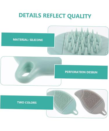 Healeved 6 Pcs Silicone Shampoo Massage Brush Set - Scalp Massager & Body Scrubber for Babies and Men - Buy Online on SooperMarket.com