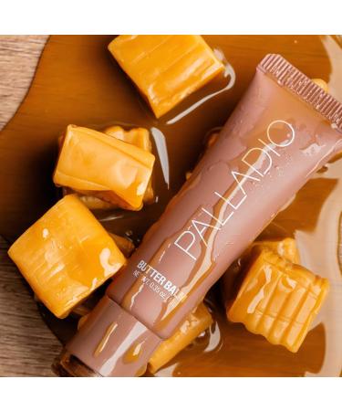 Palladio Butter Balm - Hydrating Vegan Lip Balm with Aloe Peptides & Shea Butter | Caramel Glazed Tint for Instant Moisture & Shine - Buy Online on SooperMarket.com